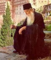Eastern Orthodox monk praying